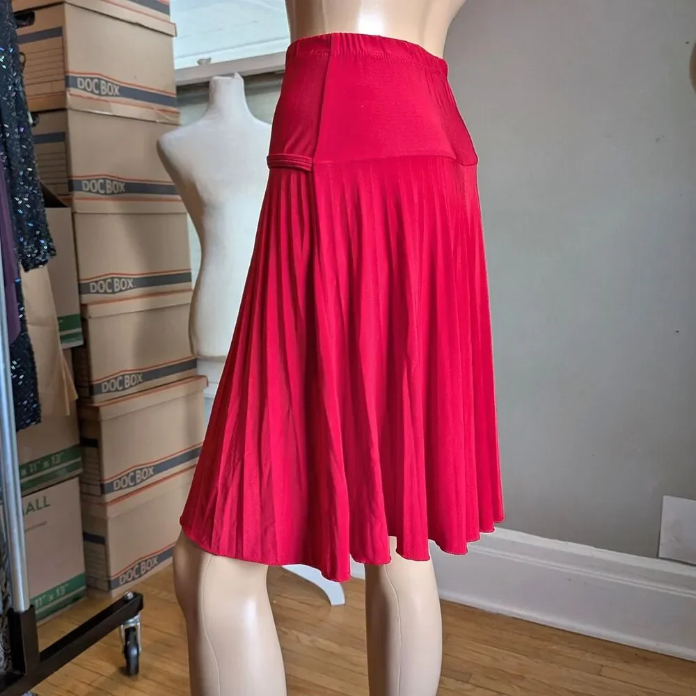 Vintage Y2K JUBI USA Mini Skirt Pleated Rhinestone Whimsigoth Size XS